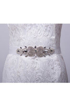 Load image into Gallery viewer, Attractive Wedding/Evening Ribbon Sash With Rhinestone
