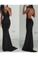 2024 Mermaid Spaghetti Straps Open Back Spandex Floor Length Evening Dresses