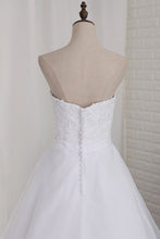 Load image into Gallery viewer, 2022 A Line Sweetheart Wedding Dresses Organza With Applique