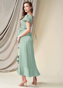Jimena A-Line/Princess Sleeveless Floor Length Scoop Natural Waist Bridesmaid Dresses