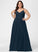 V-neck Pleated Prom Dresses Floor-Length Chiffon With A-Line Rita