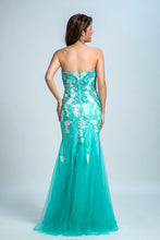 Load image into Gallery viewer, 2022 Prom Dresses Strapless Mermaid With Beading And Applique