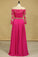 2024 Scoop Prom Dresses A Line Chiffon With Applique And Beads Sweep Train