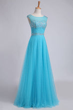 Load image into Gallery viewer, 2024 Scoop Backless A Line Floor Length Prom Dress Splendid