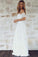 A-Line  Lace Beach Wedding Dresses Strapless Floor Length