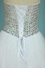 Load image into Gallery viewer, 2024 Gorgeous Sweetheart Wedding Dresses A Line Tulle With Beads&amp;Rhinestones
