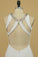 2024 New Arrival Scoop Open Back Prom Dresses With Beads And Slit Spandex Sheath