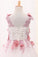 2022 Scoop A Line Tulle Flower Girl Dresses With Applique And Handmade Flowers