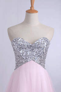 2022 Homecoming Dresses A Line Sweetheart With Beads&Sequins Short/Mini