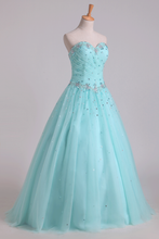 Load image into Gallery viewer, 2022 Quinceanera Dresses Pleated Bodice Sweetheart Ball Gown Floor-Length