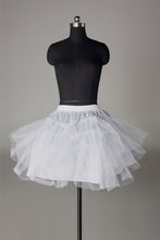 Load image into Gallery viewer, Women Nylon/Tulle Netting Short Length 3 Tiers Petticoats P015