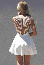 Load image into Gallery viewer, 2024 Sexy Open Back Straps Cocktail Dresses A Line Short/Mini
