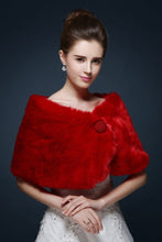 Load image into Gallery viewer, Wedding / Party/Evening Faux Fur Shawls Sleeveless Wedding Wraps