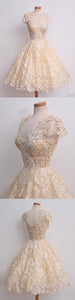 New Hot Homecoming Dresses Lace Kailee Sale V-Neck Cap Sleeves Short Dress Elegant CD10118