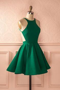 Backless Green With Homecoming Dresses Sherlyn Pleats CD10623