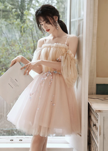 Sienna Homecoming Dresses Cute Tulle Short Dress CD11110