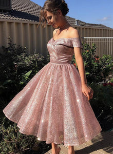 Sequins Short Dress Pink Homecoming Dresses Elliana CD12062
