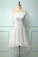 Off Shoulder Shaniya Homecoming Dresses Asymmetrical White CD17527
