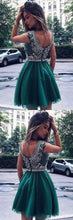 Load image into Gallery viewer, Short Nyla Homecoming Dresses Green CD191