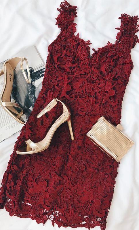 Cute Homecoming Dresses Lace Thirza A Line Burgundy Short Party Dress 2024 Gowns CD2024