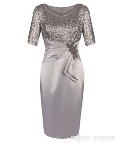 V Neck Sheath Mother Of The Bride Dresses With Homecoming Dresses Michelle Sequins CD23433