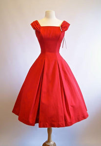 1950S Vintage Homecoming Dresses Cocktail Miriam Ball Gown Red Mini Short Dress Party Gowns