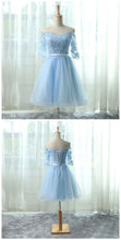 Load image into Gallery viewer, Elegant Raquel Homecoming Dresses , A-Line , Light Blue CD2412