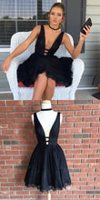 Load image into Gallery viewer, Little Black , Short Katelynn Lace Homecoming Dresses White CD304