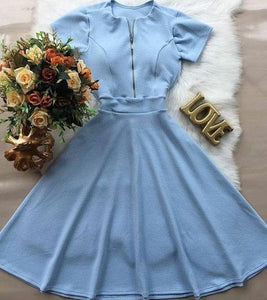 2024 Homecoming Dresses Shirley A Line Blue CD3667