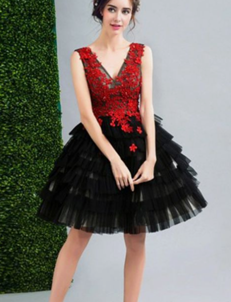 Fashion June Cocktail Homecoming Dresses Tulle Dress CD3904
