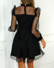 Load image into Gallery viewer, Black Long Sleeves Short , Shiloh Homecoming Dresses Tulle CD5948