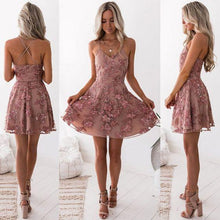 Load image into Gallery viewer, Cheap Fetching Blush Party Dresses A-Line Appliques Party Dresses Rylie Homecoming Dresses CD93