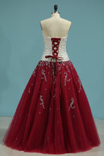Load image into Gallery viewer, 2024 Bicolor Sweetheart Quinceanera Dresses Ball Gown Floor-Length With Beads