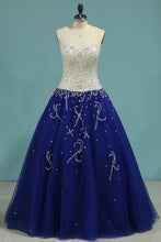Load image into Gallery viewer, 2024 Bicolor Sweetheart Quinceanera Dresses Ball Gown Floor-Length With Beads