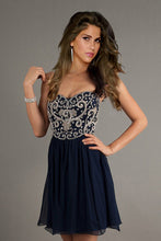 Load image into Gallery viewer, 2024 Homecoming Dresses A Line Short/Mini Sweetheart Chiffon With Beads&amp;Sequins