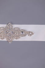 Load image into Gallery viewer, Simple Satin Wedding/Evening Ribbon With Beading