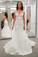 Load image into Gallery viewer, 2024 New Arrival Straps Mermaid Wedding Dresses Tulle With Appliques