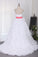 2022 Sweetheart Ruffled Bodice A Line Organza Court Train Wedding Dresses