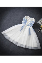 Load image into Gallery viewer, 2024 A Line Sweetheart Tulle With Applique Short/Mini Homecoming Dresses