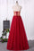 2022 A Line Sweetheart Tulle With Beading Floor Length Prom Dresses