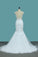 2022 Scoop Tulle Mermaid Wedding Dresses With Applique Sweep Train Open Back