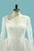 2022 V Neck Sheath Wedding Dresses With Applique Long Sleeves Detachable Train