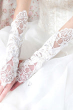 Load image into Gallery viewer, Elbow Length Bridal Gloves #666565646