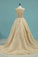 2022 V Neck Wedding Dresses A Line Organza With Applique And Beads