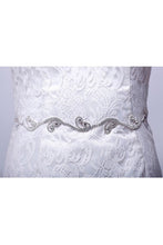 Load image into Gallery viewer, Satin Wedding/Evening Ribbon Sash With Beading