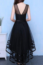 Load image into Gallery viewer, 2024 Asymmetrical Scoop Prom Dresses A Line Tulle With Sash
