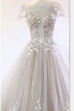 Load image into Gallery viewer, 2024 Gorgeous Wedding Dresses Scoop Neck A-Line Tulle With Appliques Floor Length