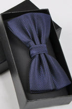 Load image into Gallery viewer, Fashion Polyester Bow Tie Dark Navy