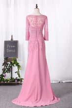 Load image into Gallery viewer, 2024 Mermaid Mother Of The Bride Dresses Chiffon Scoop Beaded Bodice