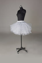 Load image into Gallery viewer, Women Nylon/Tulle Netting Short Length 3 Tiers Petticoats P015